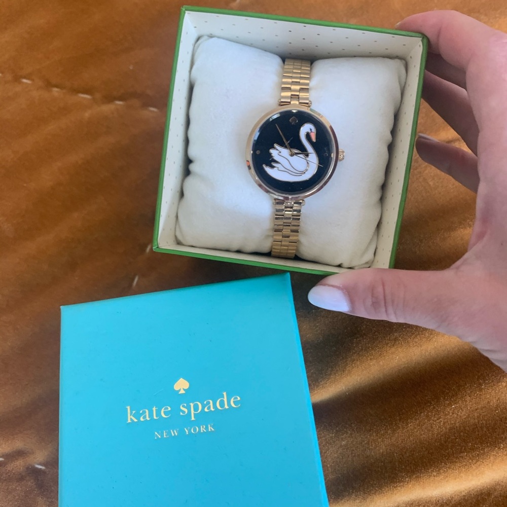 Kate Spade 18k Gold Swan Watch